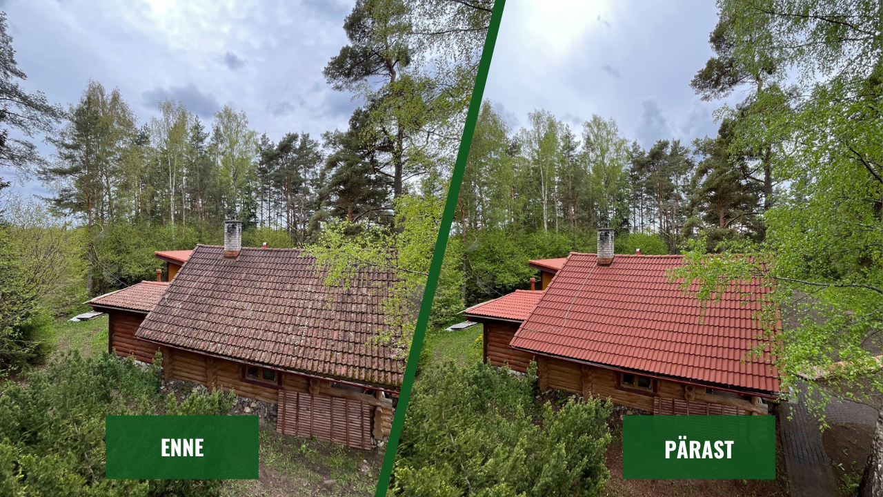 Avaleht Katuse survepesu